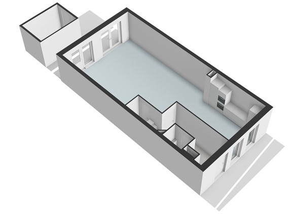 Floorplan - Duyfraklaan 128, 2235 TV Valkenburg